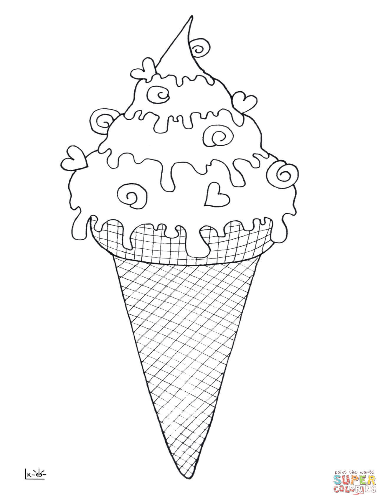 Icecream Cone Coloring Pages
 Ice Cream Cone coloring page