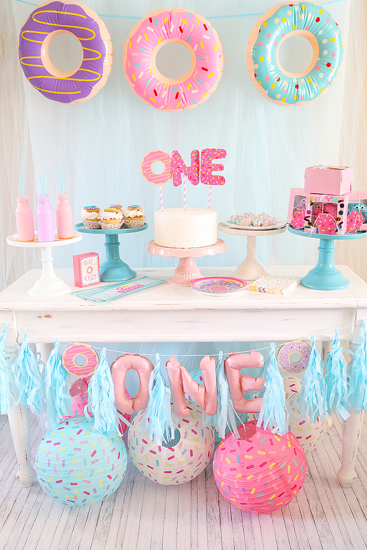Ideas For 1St Birthday Party
 Donut First Birthday Party Holidays Parties