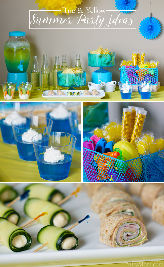 Ideas For A Summer Party
 Blue & Yellow Indoor Summer Party Ideas