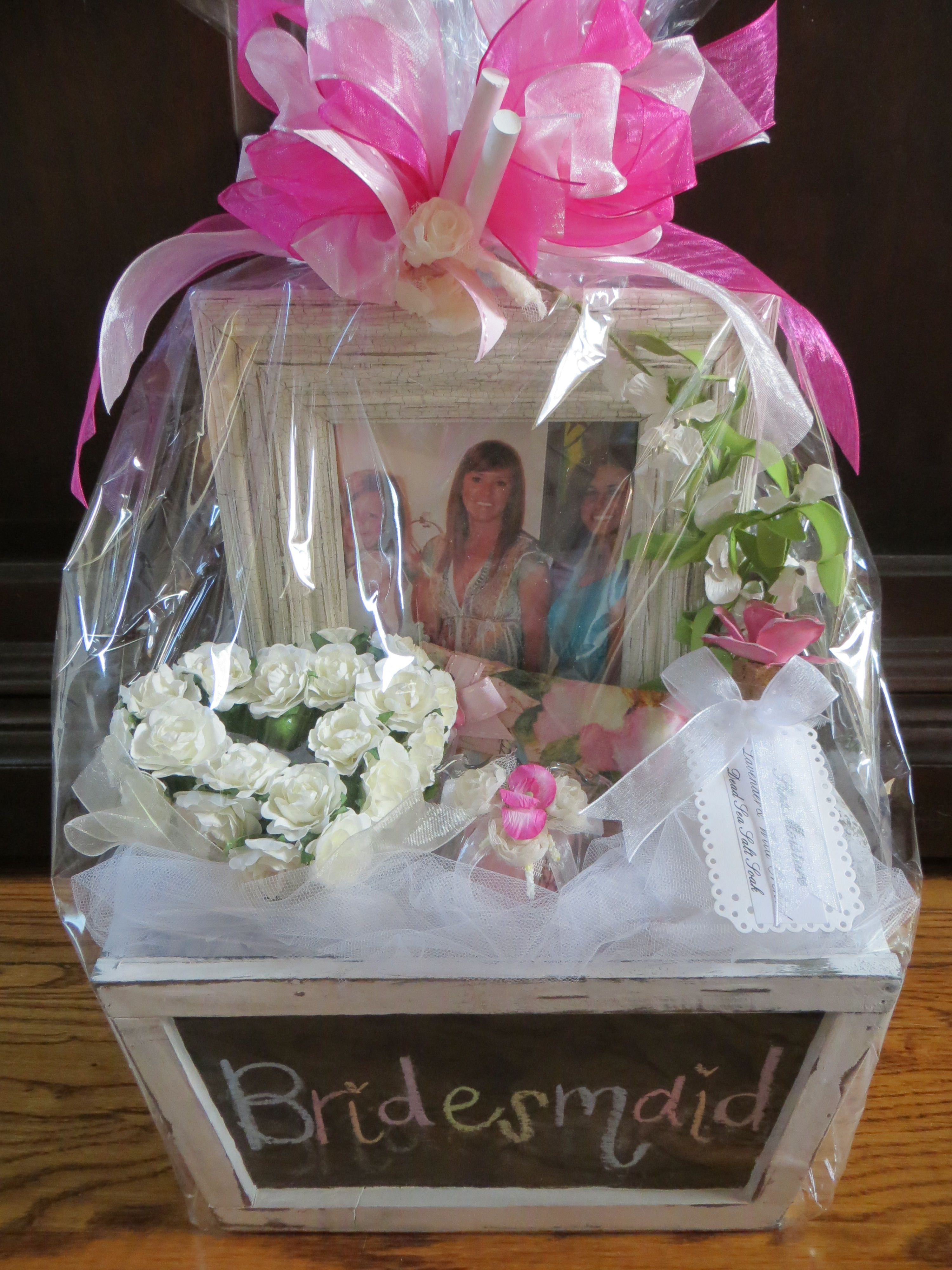Ideas For A Wedding Gift
 Will You Be My Bridesmaid Gift Basket each t was
