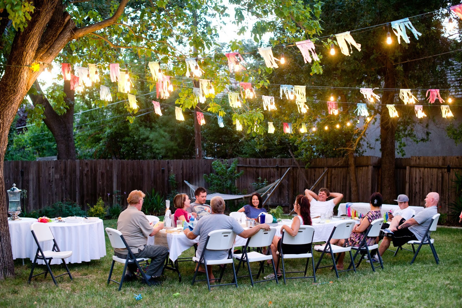 Ideas For Backyard Party
 Domestic Fashionista Backyard Fall Celebration