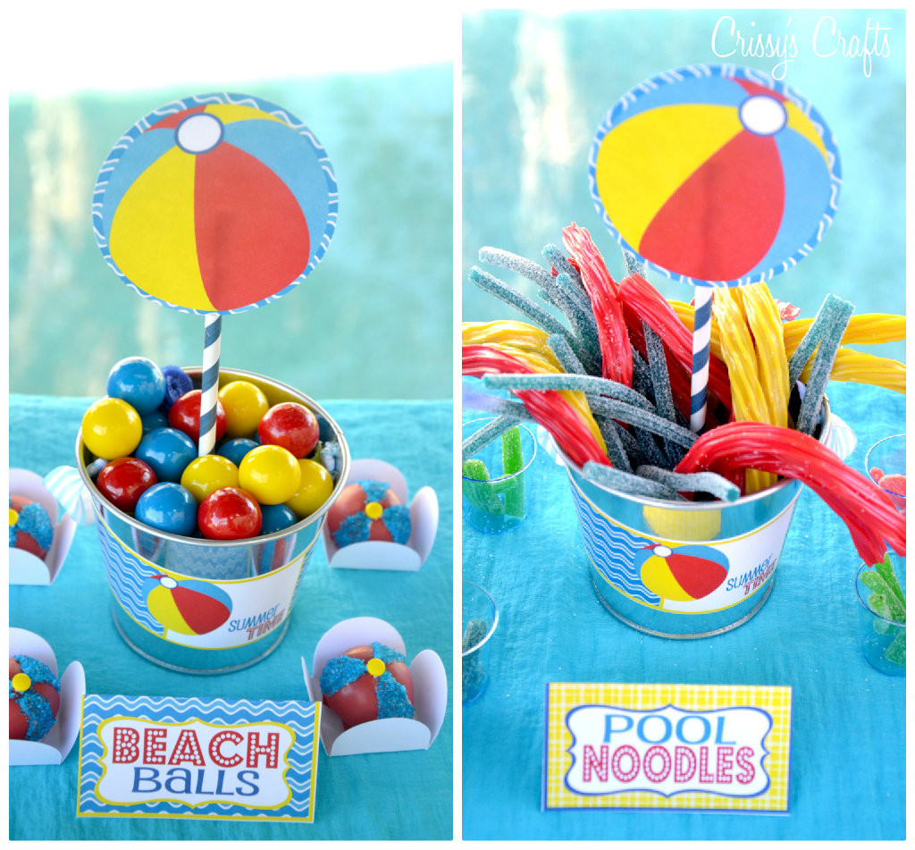 Ideas For Beach Party
 Crissy s Crafts School s Out SPLISH SPLASH Pool Party