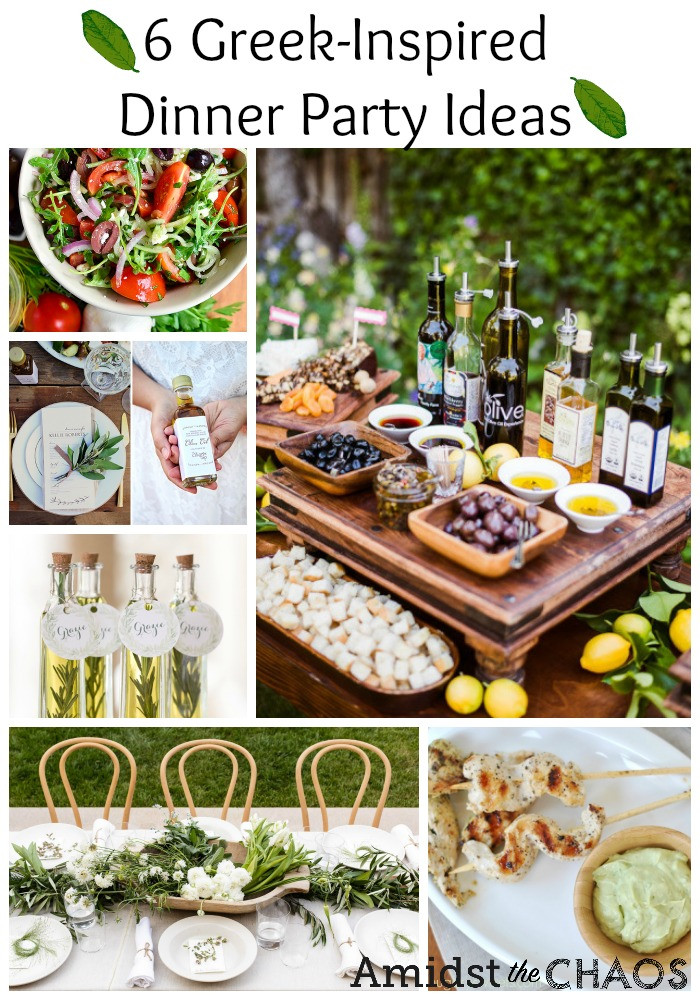 Ideas For Dinner Party
 Greek Inspired Dinner Party Ideas Amidst the Chaos