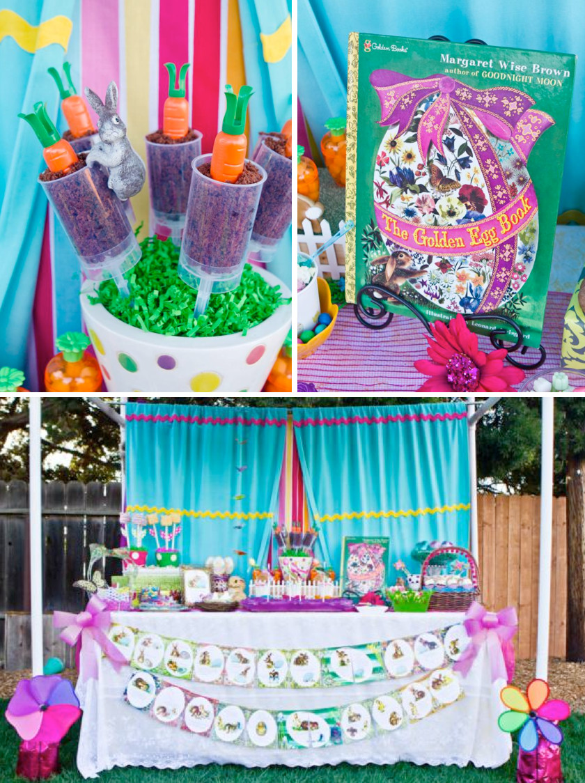 Ideas For Easter Party
 Kara s Party Ideas "The Golden Egg Book" Themed Boy Girl