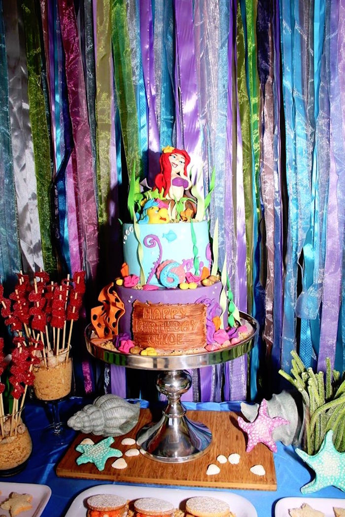 Ideas For Little Mermaid Birthday Party
 Kara s Party Ideas Ariel The Little Mermaid Birthday
