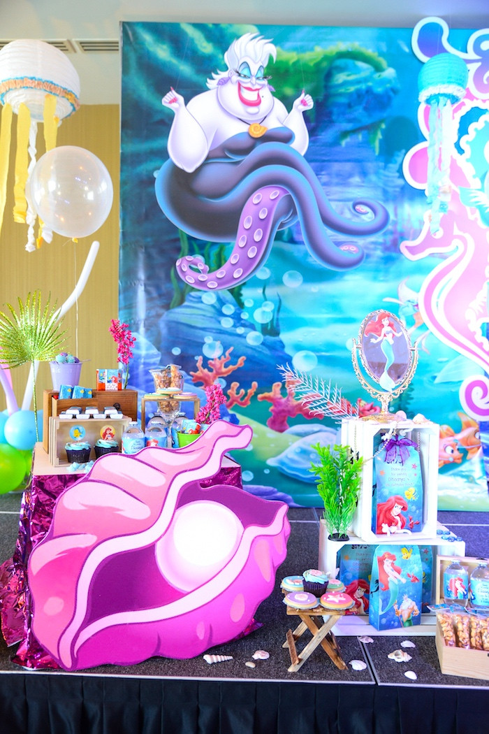 Ideas For Little Mermaid Birthday Party
 Kara s Party Ideas Ariel the Little Mermaid Birthday Party