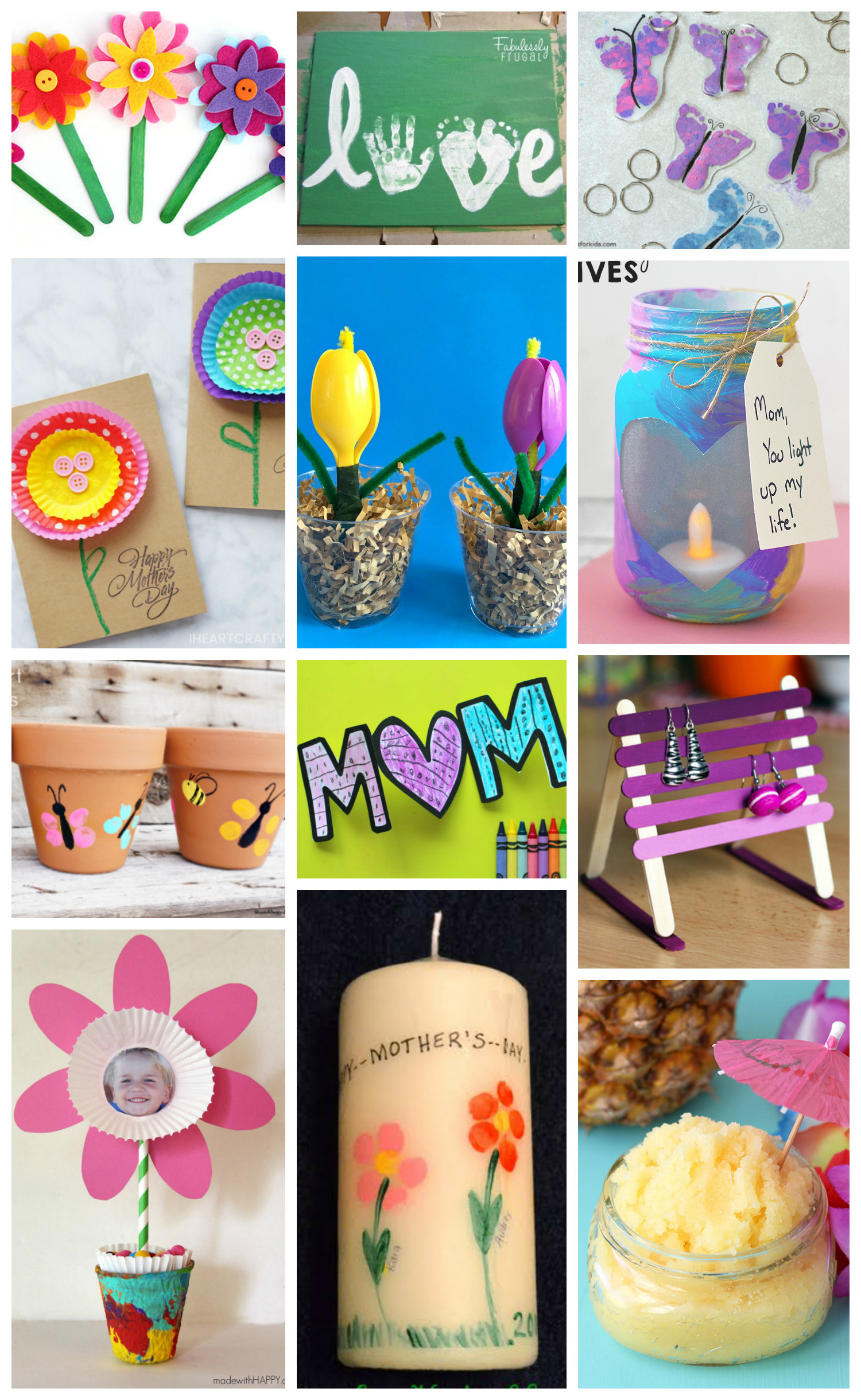 Ideas For Mothers Day Gift
 Easy Mother s Day Crafts for Kids Happiness is Homemade