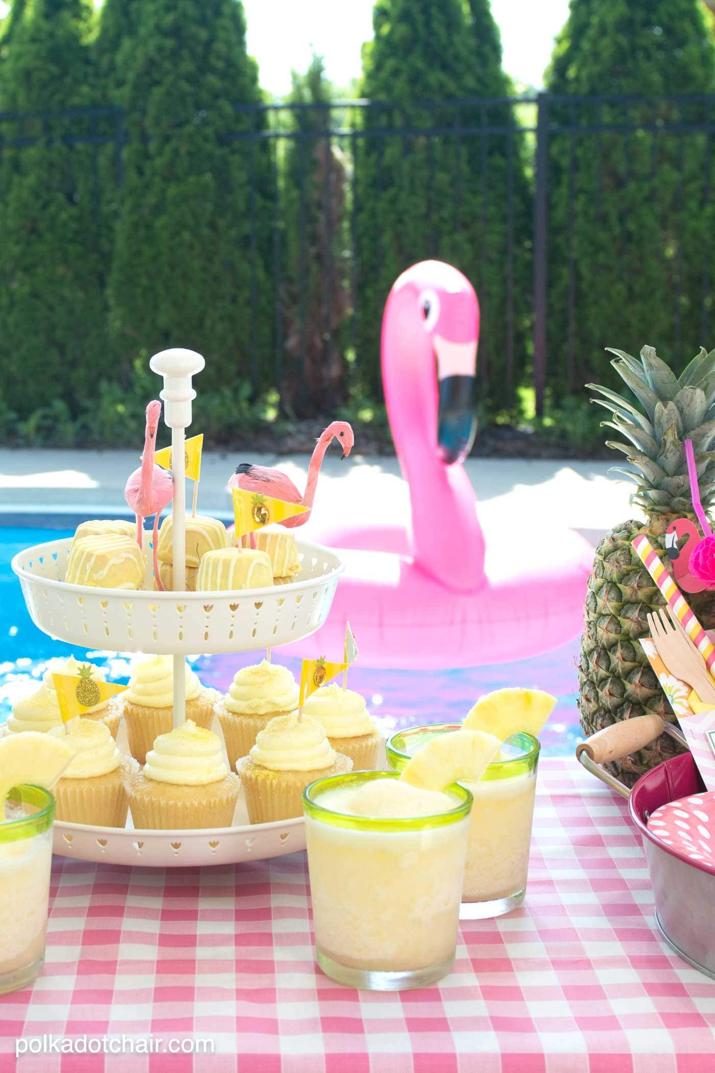 Ideas For Pool Party Decorations
 Summer Backyard Flamingo Pool Party Ideas The Polka Dot