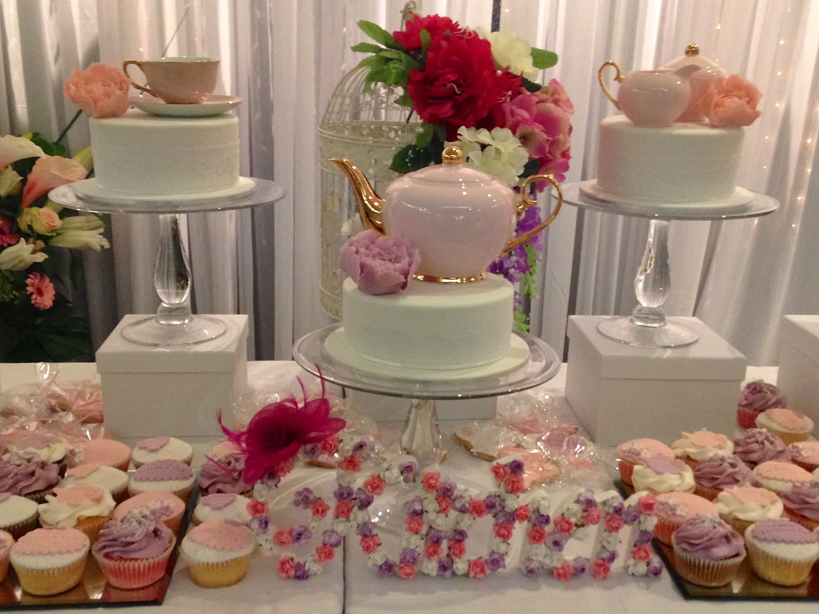 Ideas For Tea Party
 Party Ideas Pretty in pink floral kitchen tea ideas