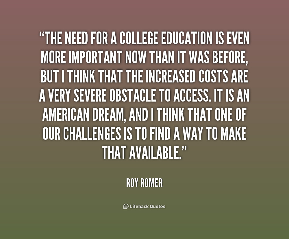 Importance Of Education Quote
 Quotes about College education importance 14 quotes