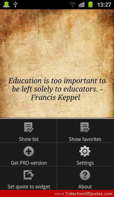 Importance Of Education Quotes
 Importance Education Quotations Quotes QuotesGram
