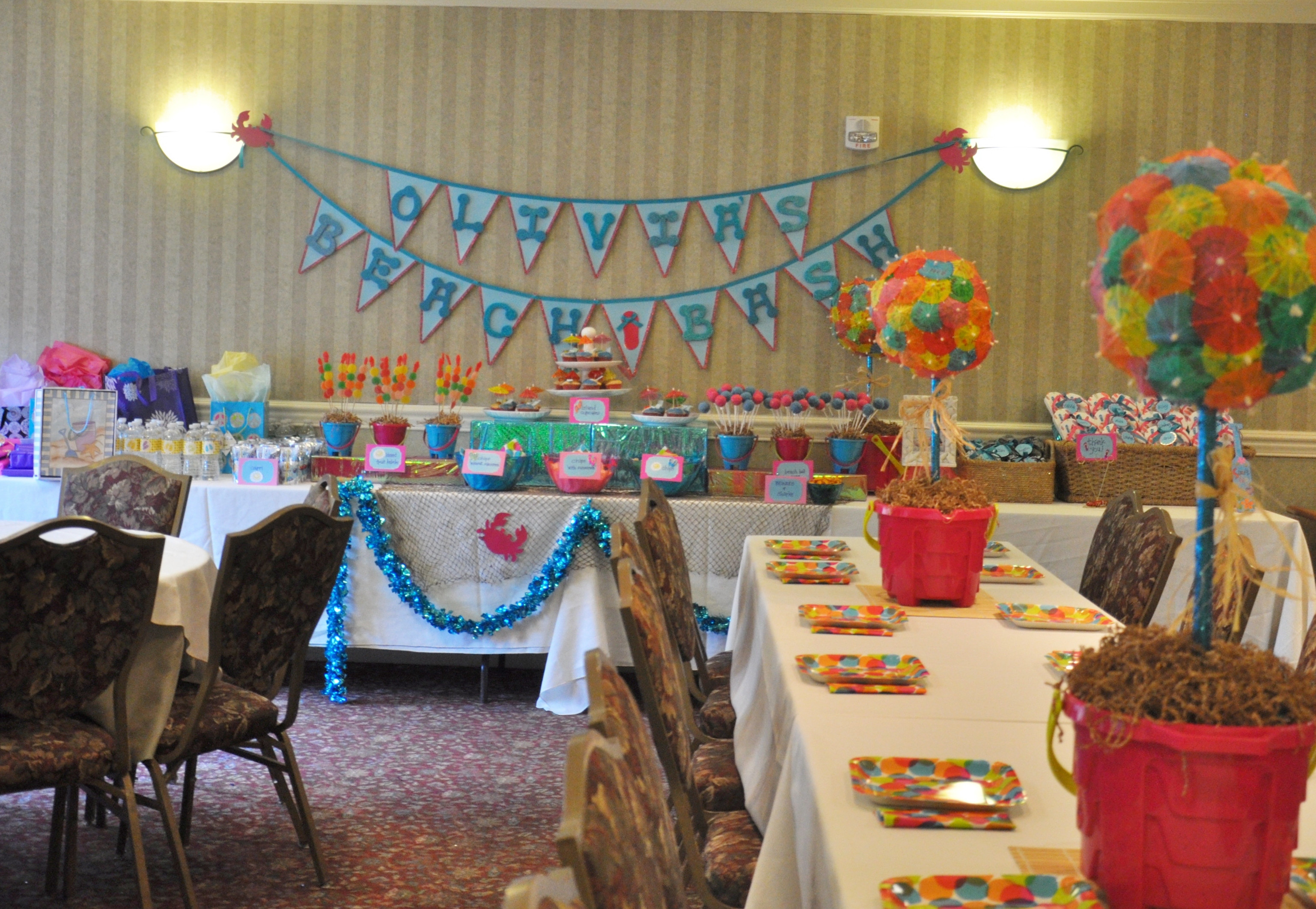 Indoor Beach Party Decorating Ideas
 Beach Bash Indoor Pool Party