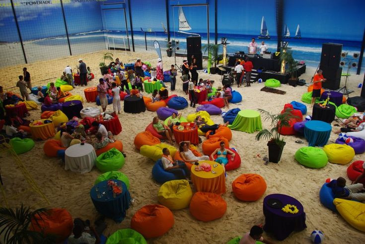 Indoor Beach Party Decorating Ideas
 Host your Year End Party at our indoor beach venue with