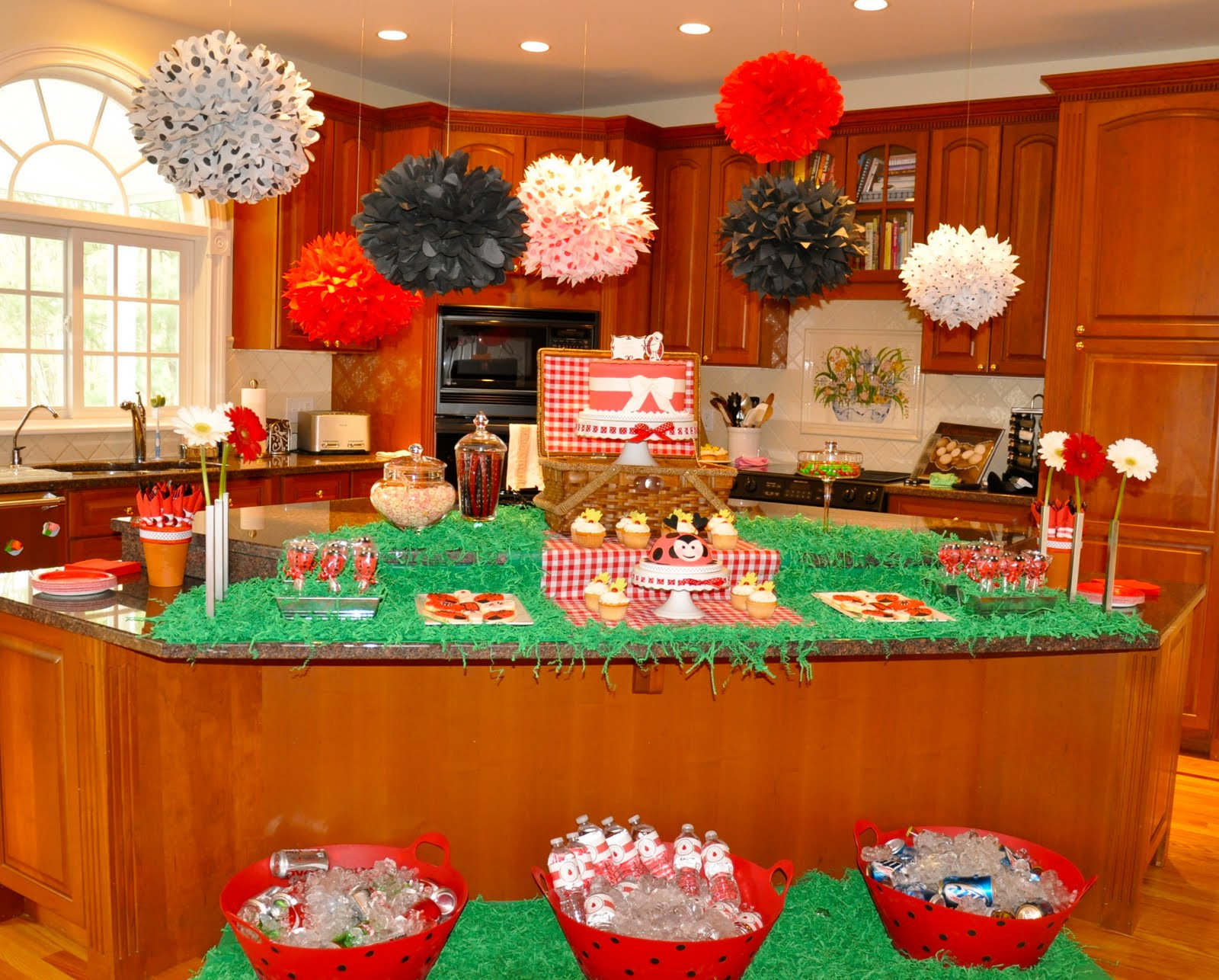 Indoor Birthday Party Ideas
 Party of the Week Ladybug Picnic Birthday Bash