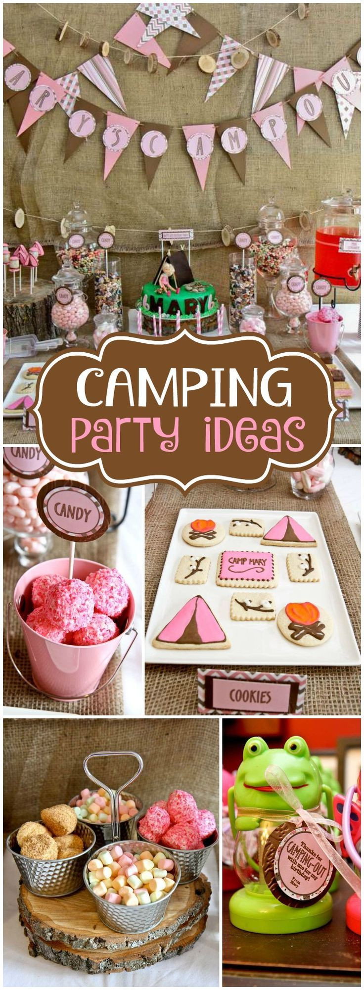 Indoor Birthday Party Ideas
 Camping Birthday "Camp Out Indoor Party"