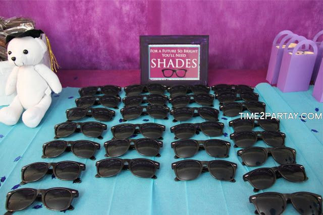 Inexpensive Graduation Party Ideas
 "Future so bright you will have to wear shades