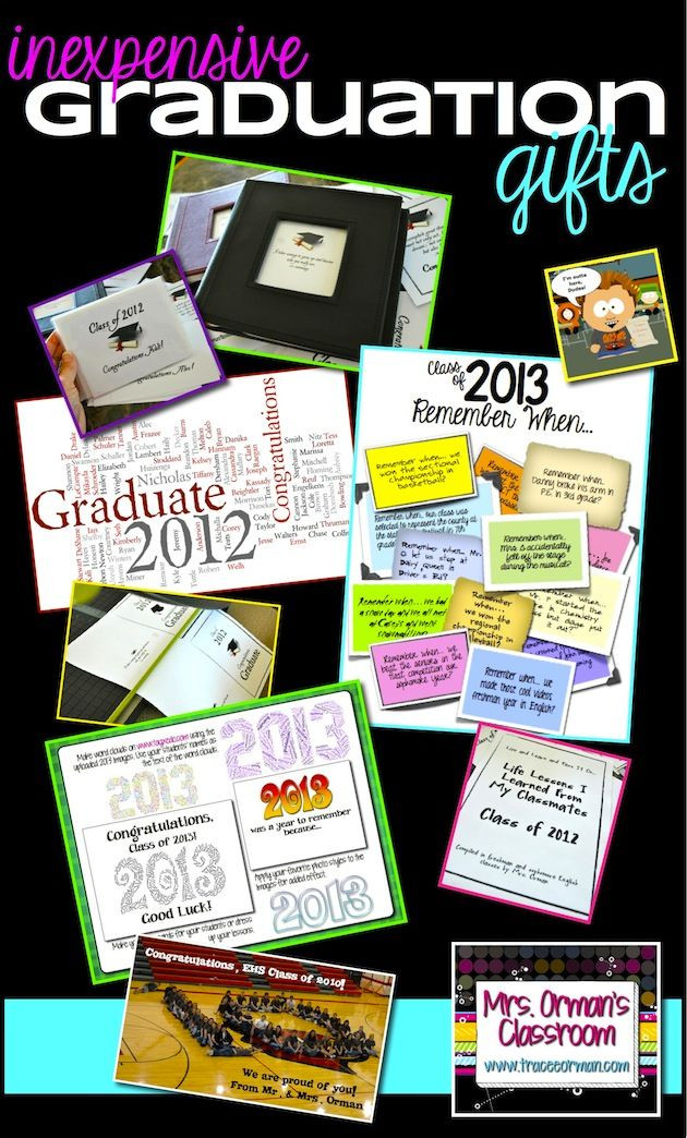 Inexpensive High School Graduation Gift Ideas
 Ten Thoughtful and Inexpensive Graduation Gifts for Your