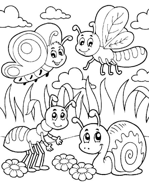 Insect Coloring Pages For Girls
 Bugs Coloring Pages Cute Bug Coloring Pages Coloringstar
