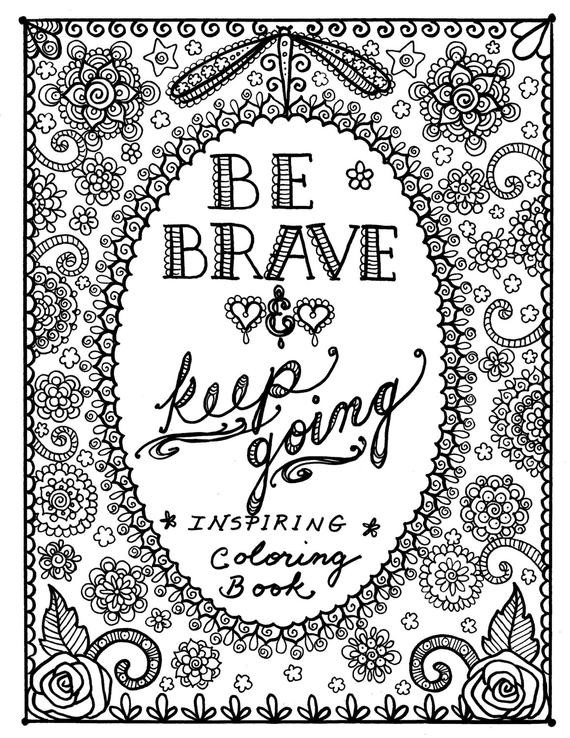 Inspirational Coloring Book
 Motivational Quotes Coloring Pages QuotesGram