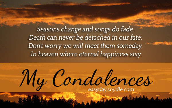 Inspirational Quotes About Death Of A Father
 Deepest Condolences Messages for Cards and Flowers Easyday