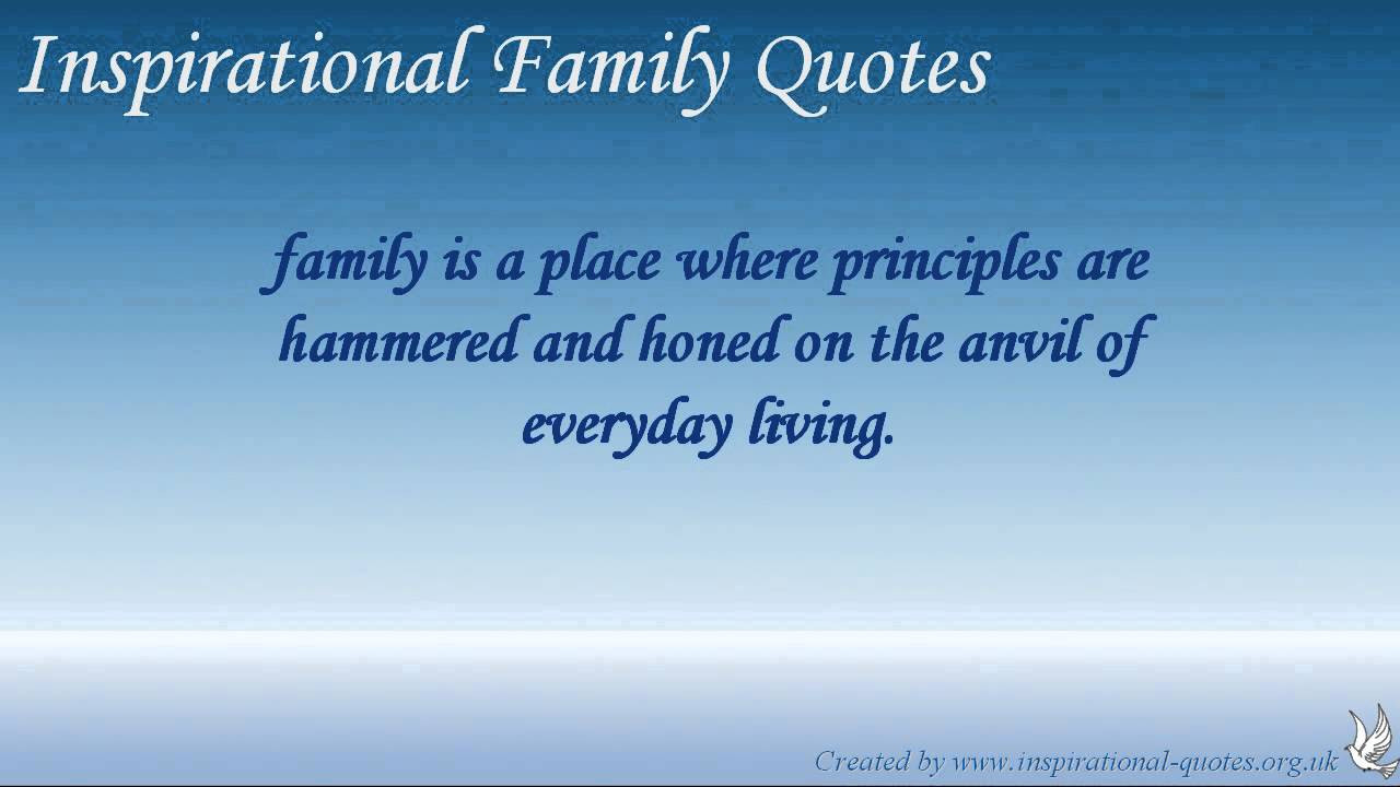 Inspirational Quotes About Families
 Inspirational Family Quotes