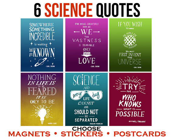 Inspirational Scientific Quotes
 Inspirational Quotes Sticker Pack Women in Science Gift