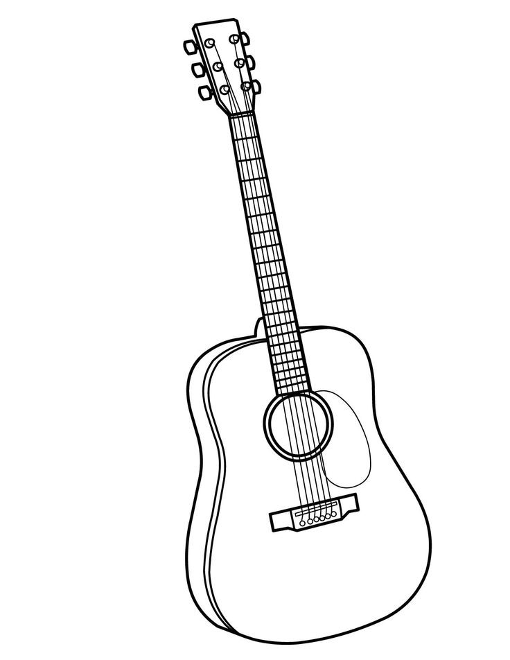 Instrument Coloring Pages For Kids
 34 best images about Instrument Coloring Pages on
