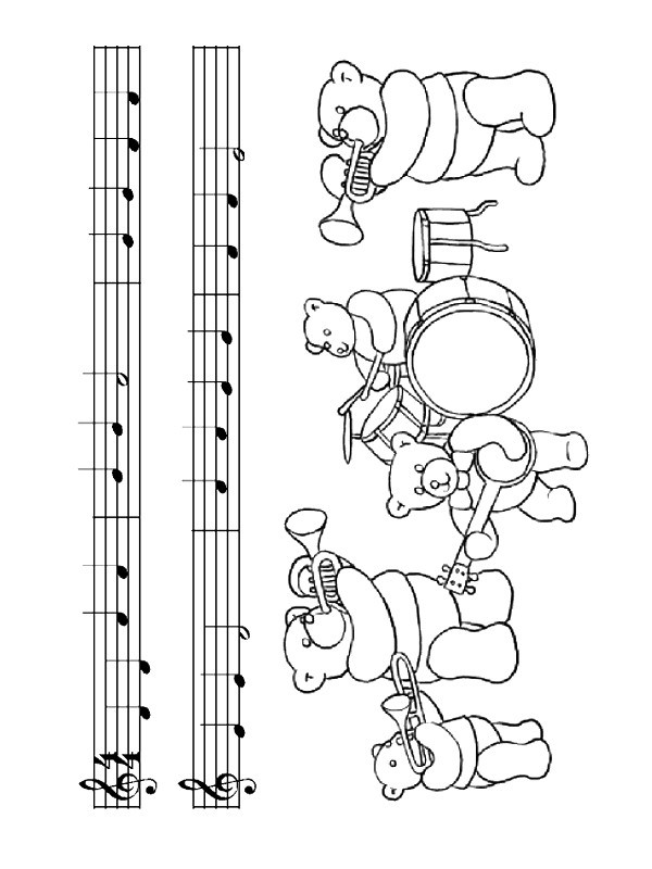 Instrument Coloring Pages For Kids
 Kids n fun