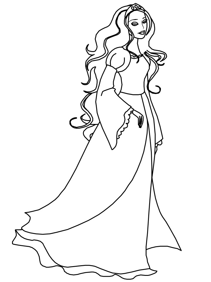 Irish Girl Coloring Pages
 Princess Coloring Pages For Girls Coloring Home