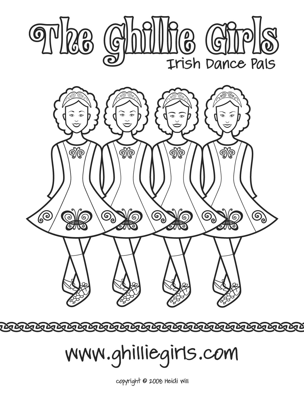 Irish Girl Coloring Pages
 Heidi Will The Ghillie Girls Irish Dance Pals