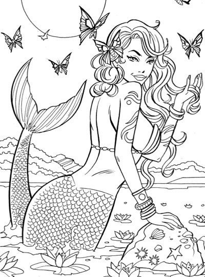 Jade Summer Coloring Pages
 Best Mermaid Coloring Pages & Coloring Books Cleverpedia
