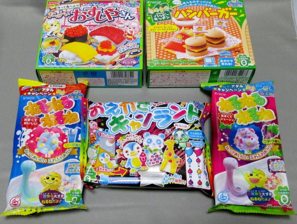 Japan DIY Kits
 5 PCS Kracie DIY making kit Happy Kitchen popin cookin