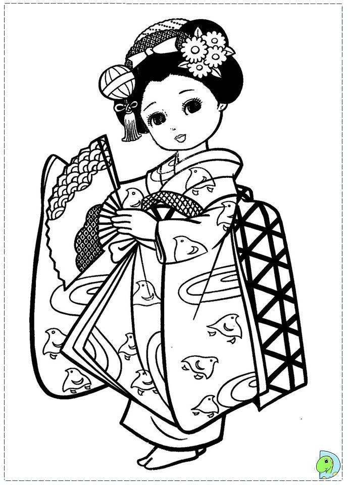 Japanese Coloring Pages
 japan girls day images