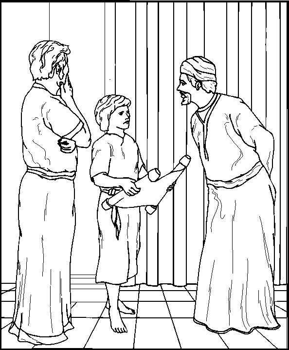 Jesus As A Boy Coloring Pages
 Jesus in the temple Coloring Pages 3