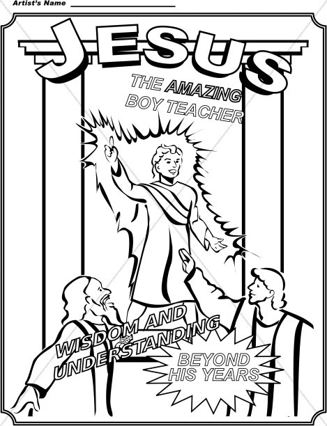 Jesus As A Boy Coloring Pages
 Boy Jesus Teaching in the Temple