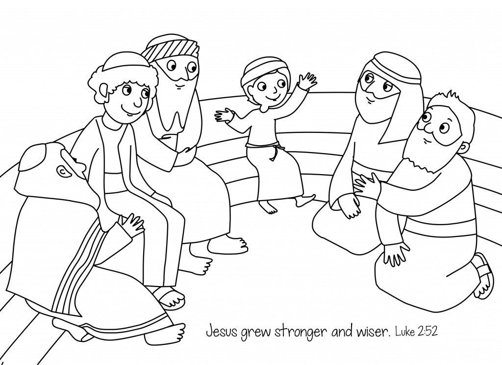 Jesus As A Boy Coloring Pages
 Free Bible Coloring Page Jesus The Boy