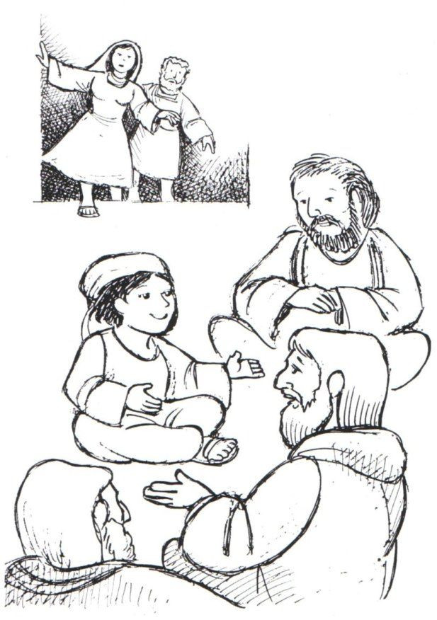 Jesus As A Boy Coloring Pages
 Boy Jesus In The Temple Coloring Page Coloring Home