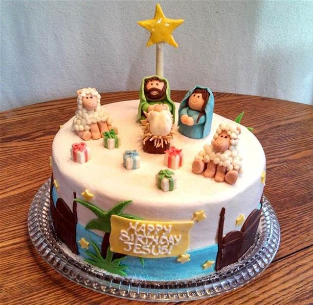 Jesus Birthday Cake Ideas
 happy birthday jesus cake designs Bing