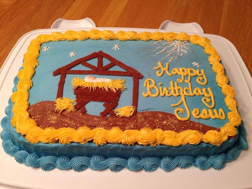 Jesus Birthday Cake Ideas
 Baby Jesus Manger Cake Happy Birthday Jesus Cake
