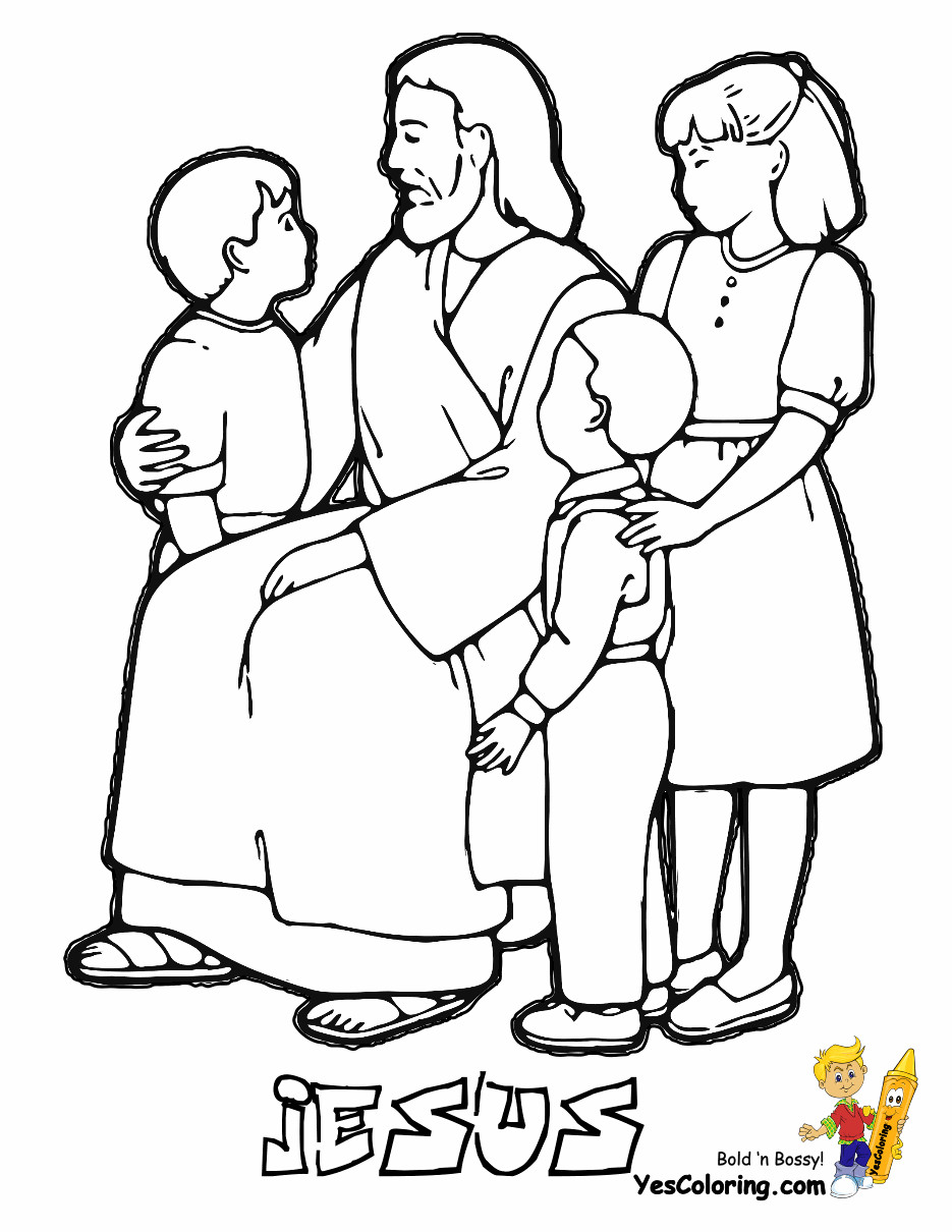 Jesus Coloring Pages For Kids Printable
 Glorious Jesus Coloring Bible Coloring