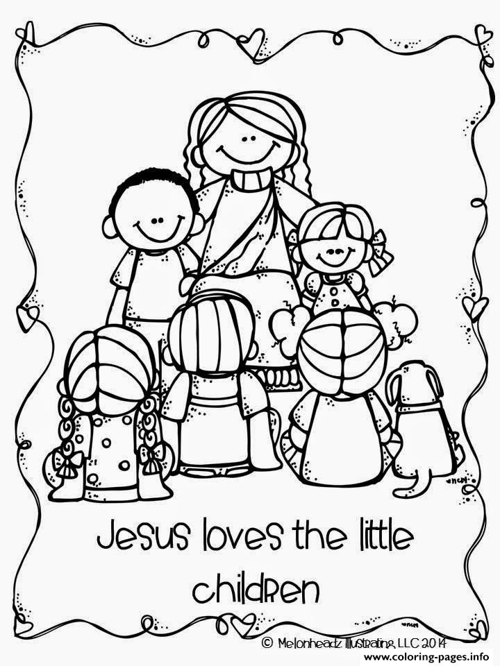 Jesus Coloring Pages For Kids Printable
 Jesus Loves The Little Children Coloring Pages Printable