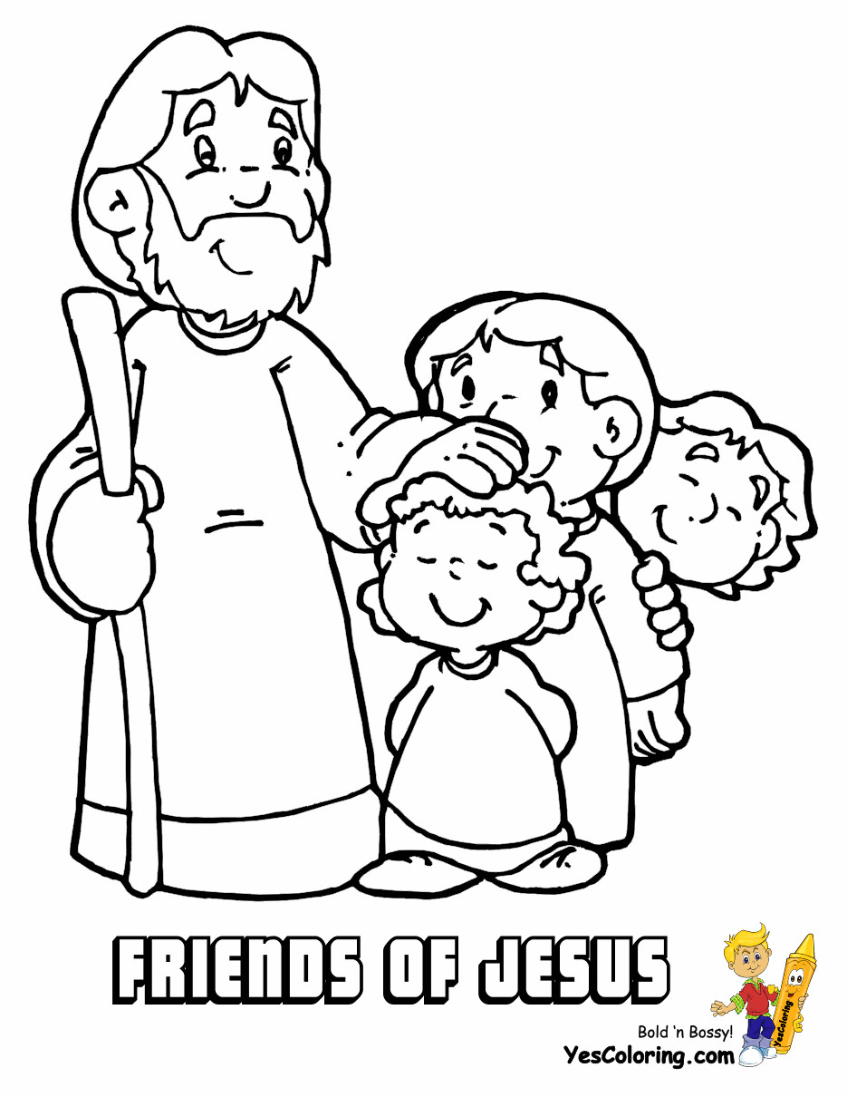 Jesus Coloring Pages For Kids Printable
 Fight Faith Bible Coloring Jesus Free