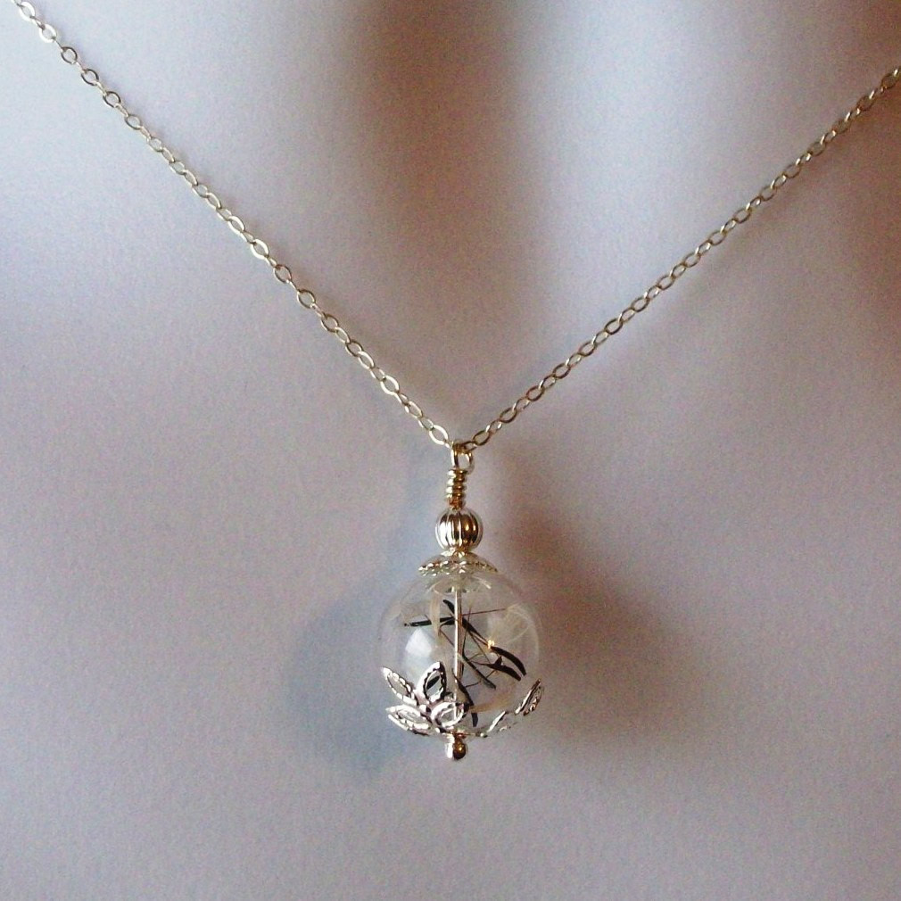 Jewelry Gift Ideas For Girlfriend
 Wish Necklace Silver Dandelion Necklace Dandelion Seed