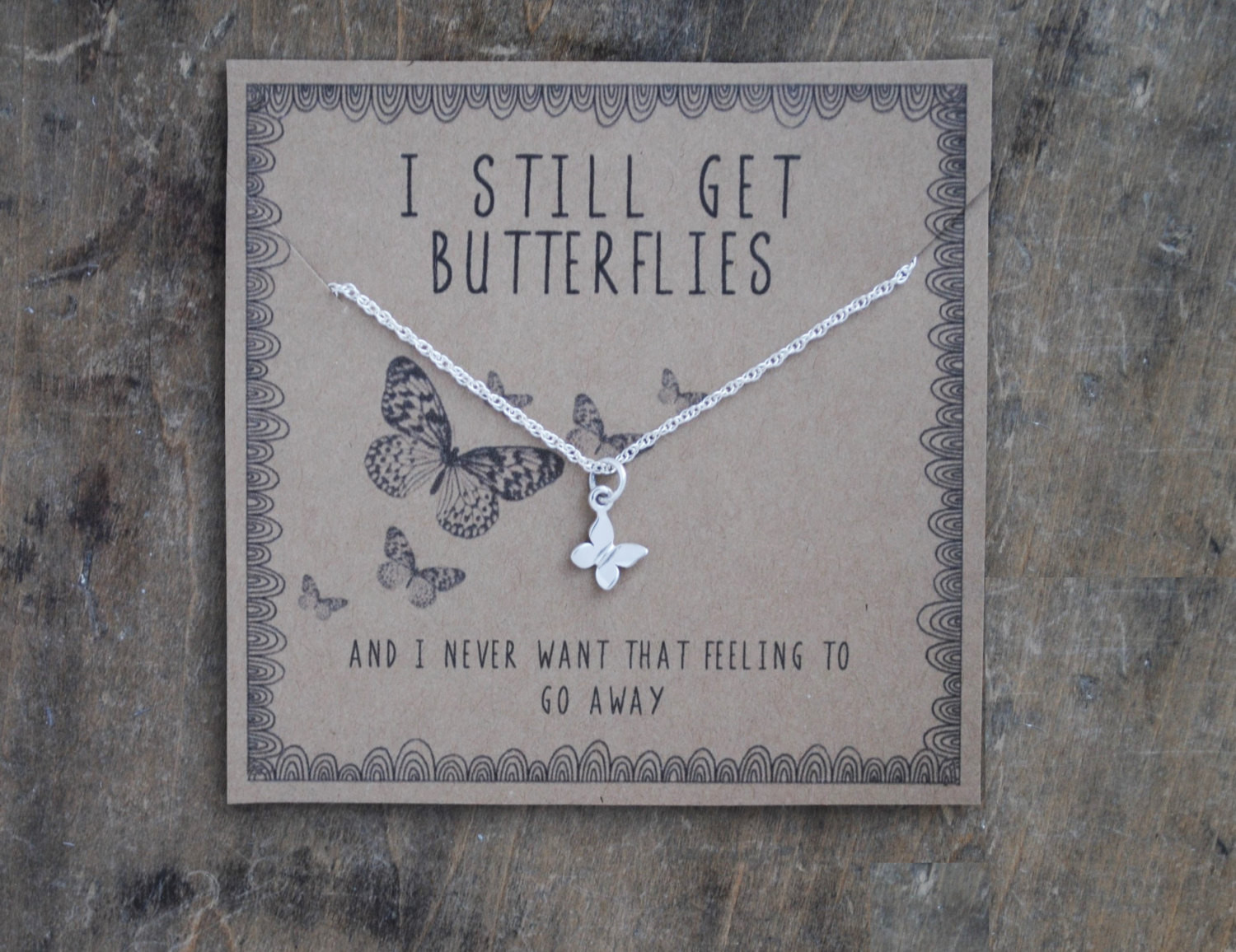 Jewelry Gift Ideas For Girlfriend
 READY TO SHIP i still butterflies silver layering