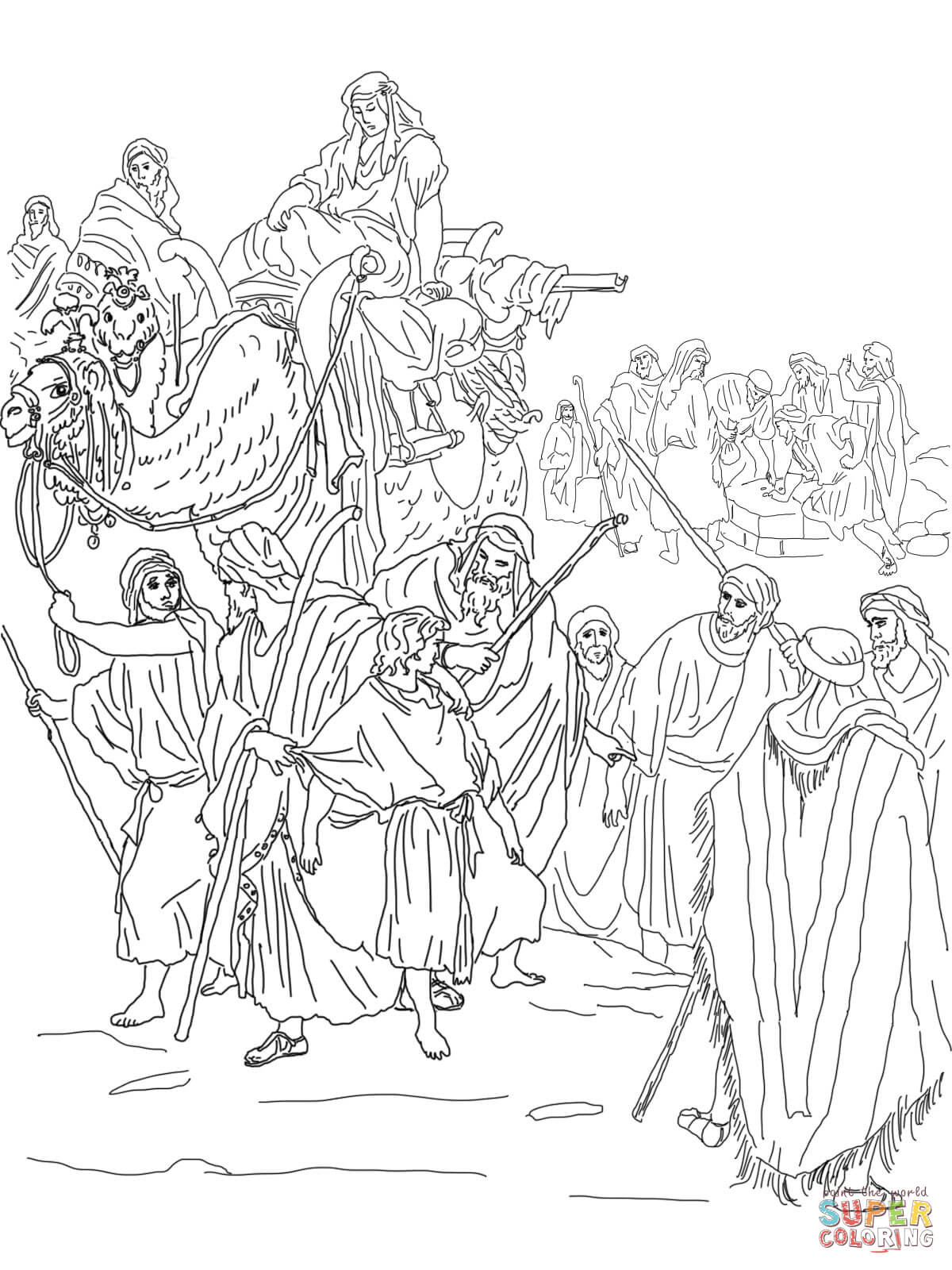 Joseph Sold Into Slavery Coloring Pages
 Joseph Sold Coloring Page Coloring Home
