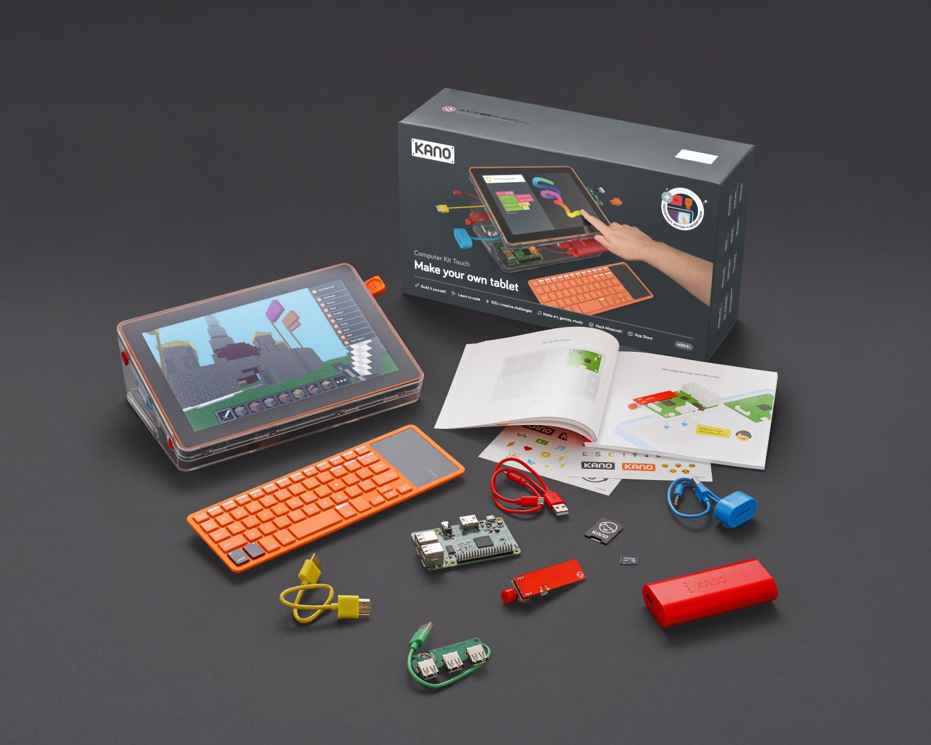 Kano DIY Computer Kit
 Kano adds a touchscreen to its DIY puter kit shipping
