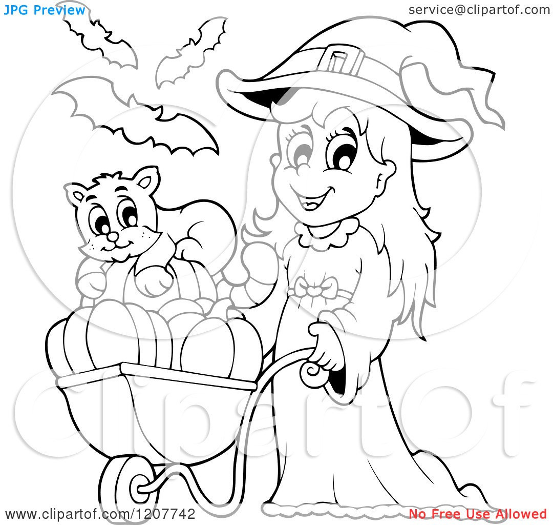 Kawaii Cat Girl Coloring Pages
 Cute Cat Girl Colouring Pages Cartoon Halloween
