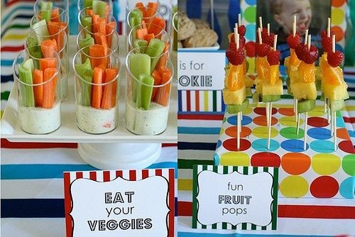 Kid Pool Party Food Ideas
 Veggie and fruit display for Spa party
