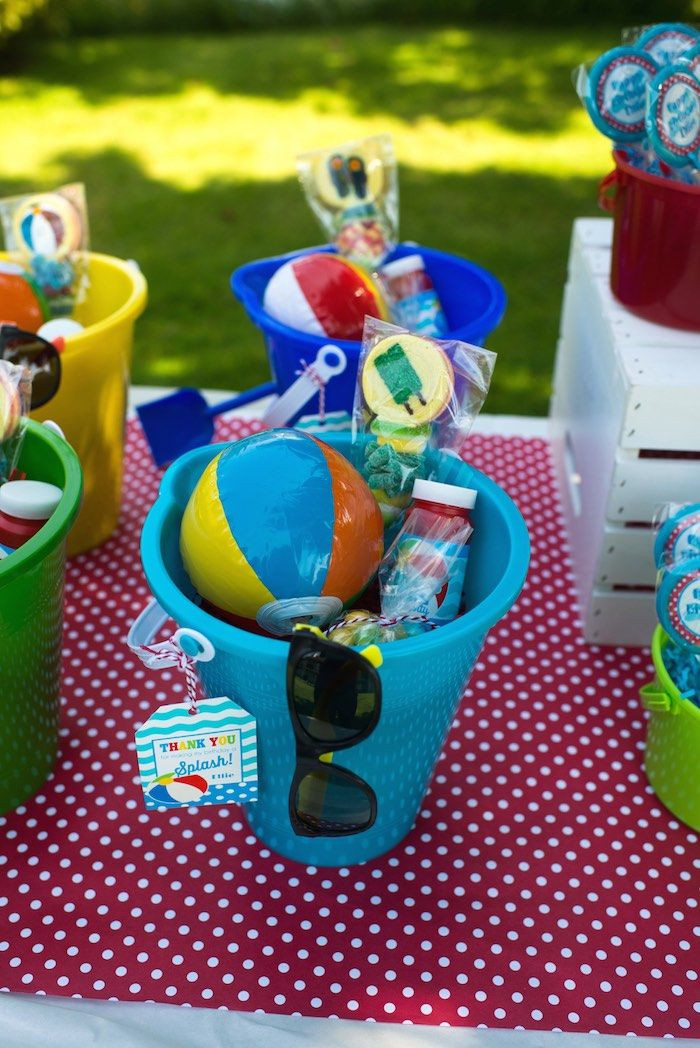 Kids Beach Themed Party Ideas
 Colorful Pool Themed Birthday Party
