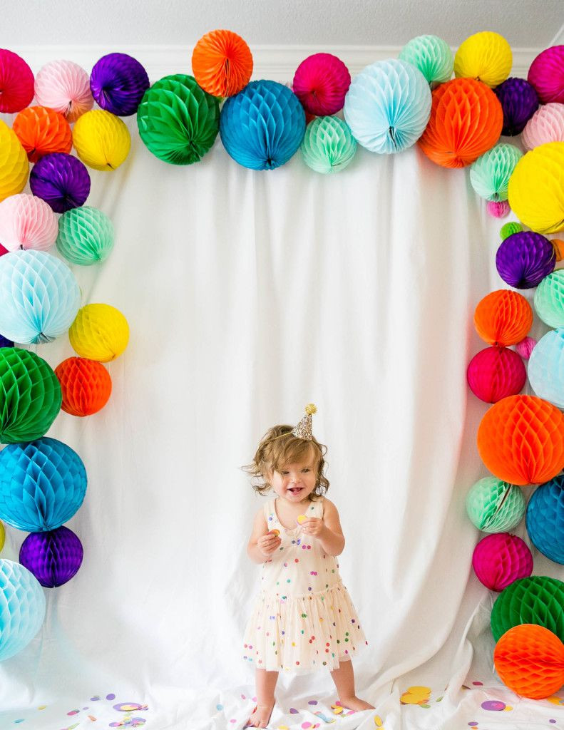 Kids Birthday Decoration Ideas
 Isla s Confetti Filled First Birthday Party in 2019